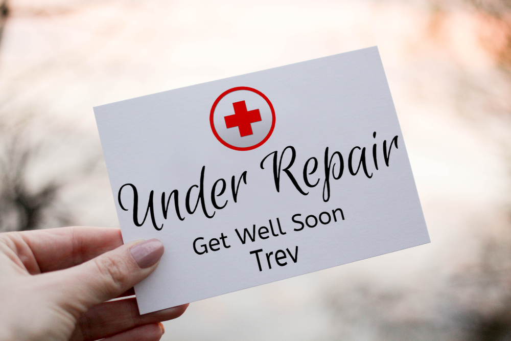 Under Repair Get Well Soon Card, Get Well Card - Click Image to Close